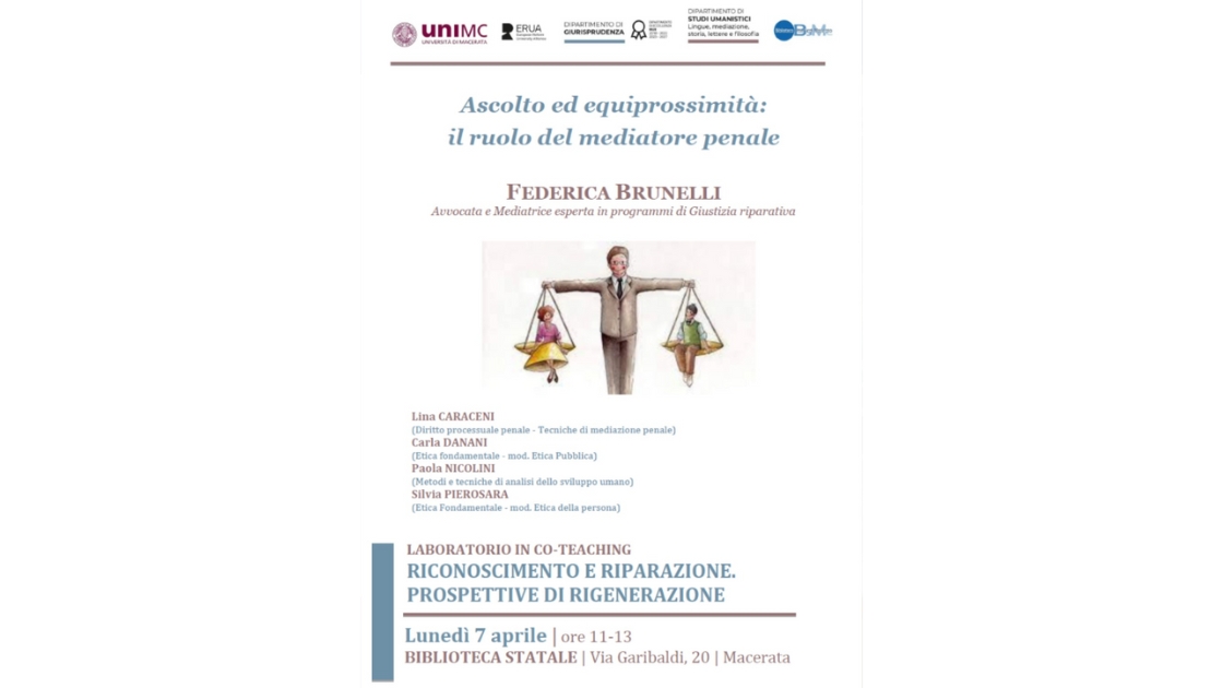 Laboratorio in CO-TEACHING: Riconoscimento e riparazione. Prospettive di rigenerazione. Terzo incontro